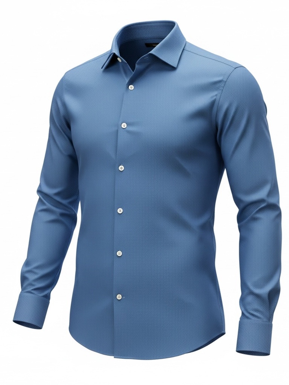 Banana Republic Men's Light Blue Textured Dress‎ Shirt